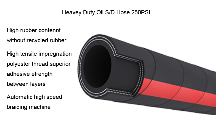 Heavey Duty Oil Hose 250PSI