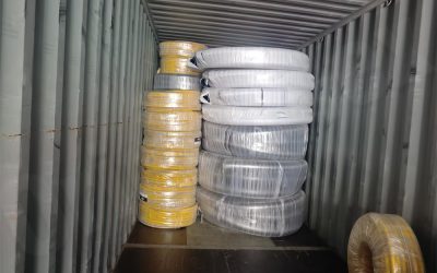 Client in Europe ordered a container of garden hose and suction hose