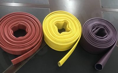 Steps to use a flexible fire hose
